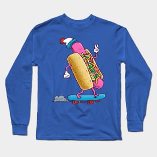 Skater Chicago Dog Long Sleeve T-Shirt